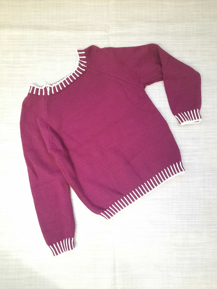 Maglioncino Profilo bordeaux
