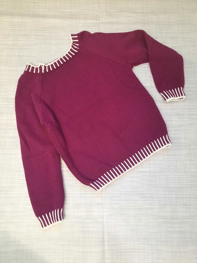 Maglioncino Profilo bordeaux