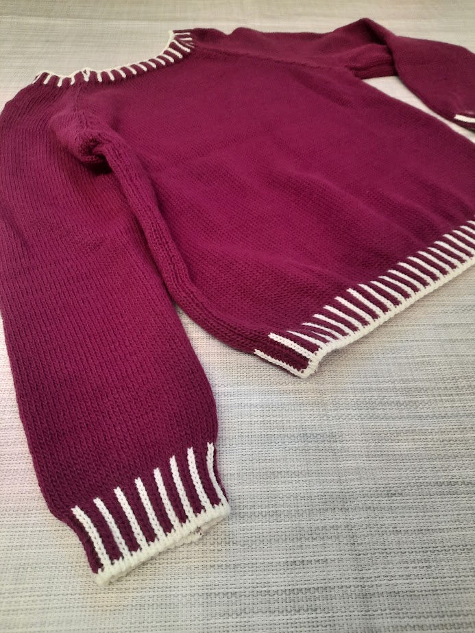 Maglioncino Profilo bordeaux