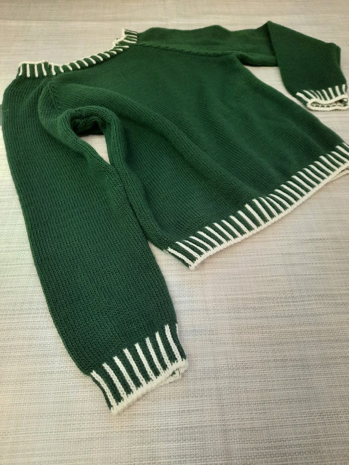 Maglioncino Profilo verde
