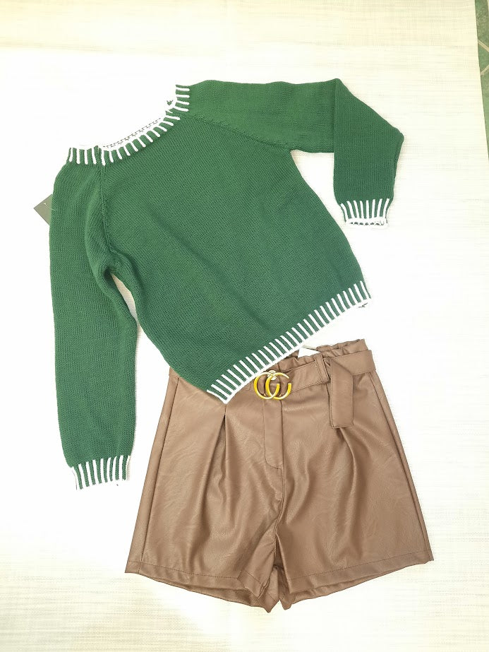 Maglioncino Profilo verde