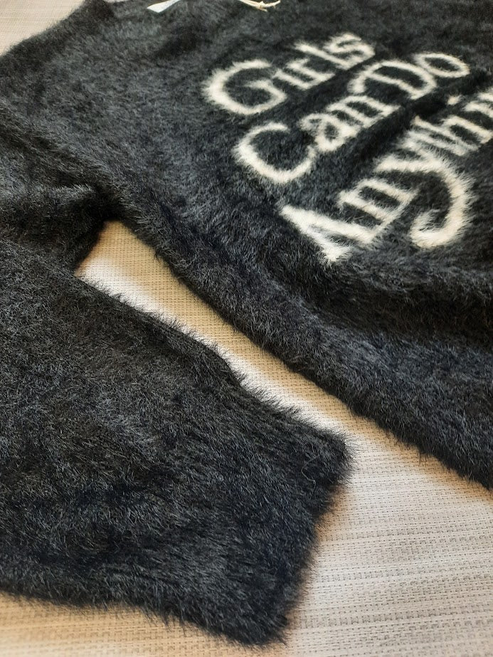 Maglioncino Scritta Nero