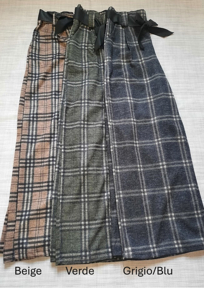 Pantalone Scozia Grigio/Blu