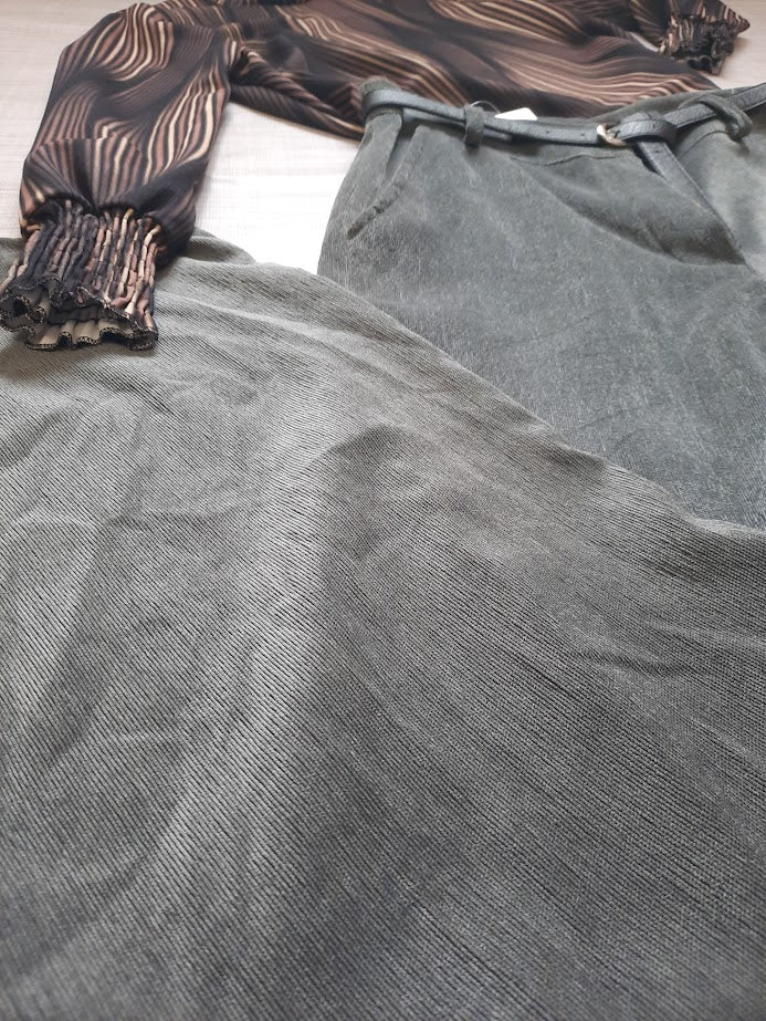 Pantalone Vellutino Grigio