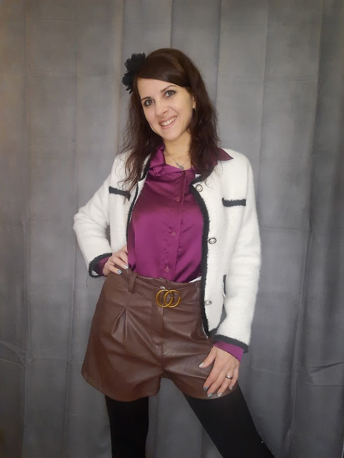 Camicia Basic Bordeaux
