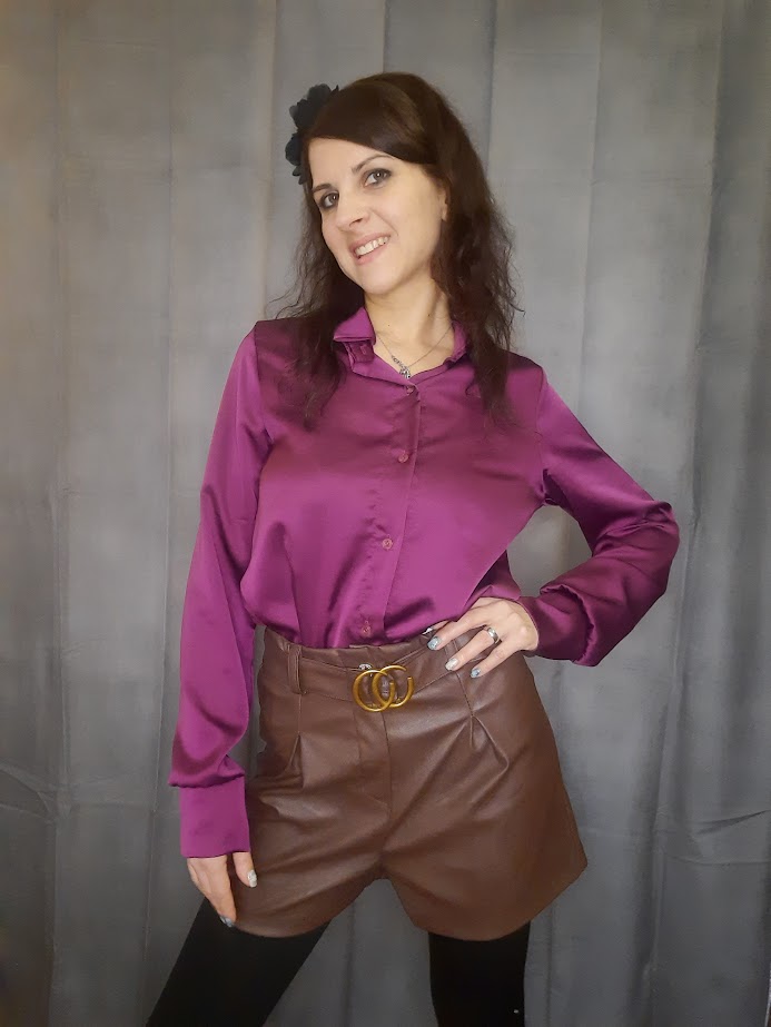 Camicia Basic Bordeaux
