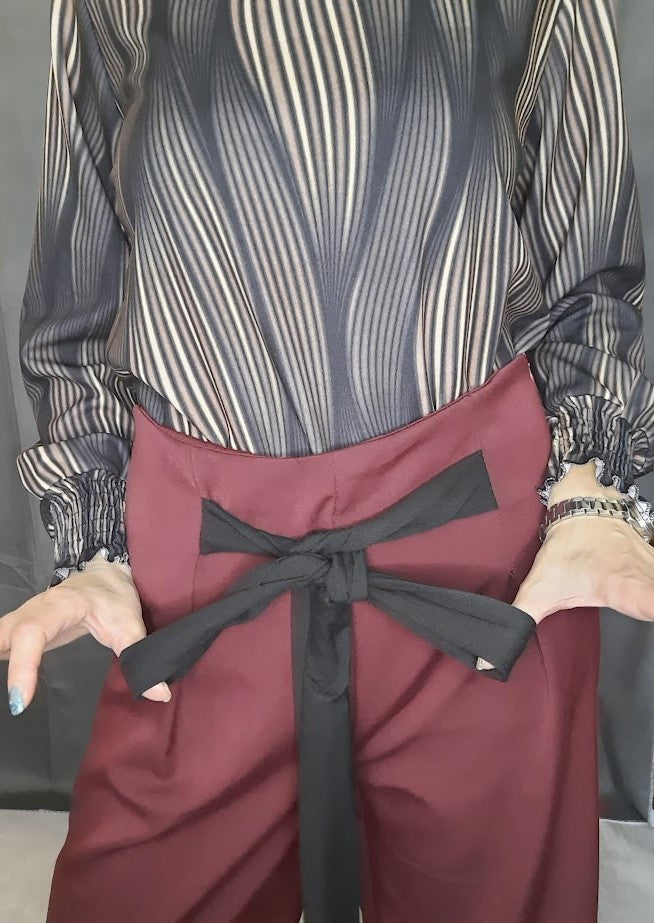 Pantalone Arianna Bordeaux