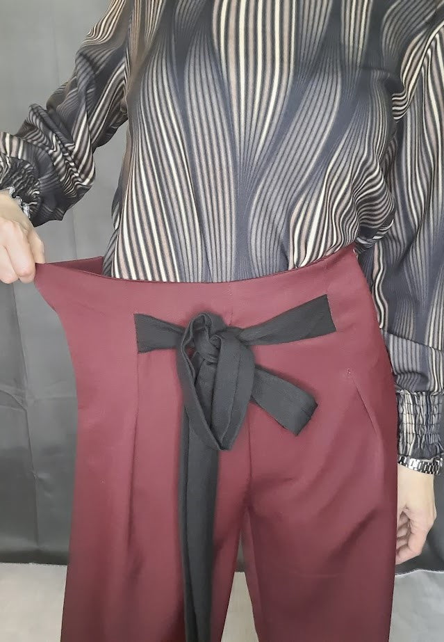 Pantalone Arianna Bordeaux