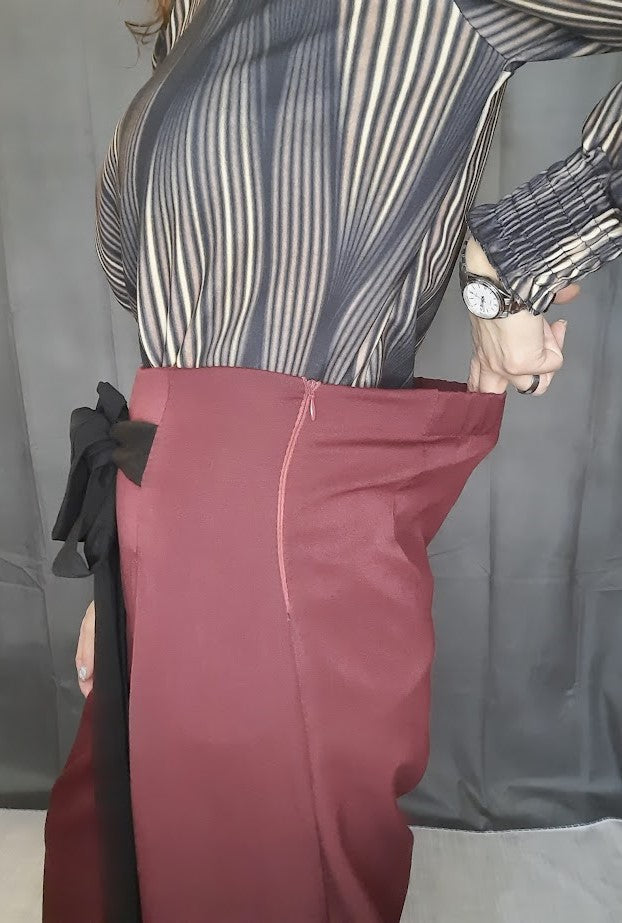 Pantalone Arianna Bordeaux