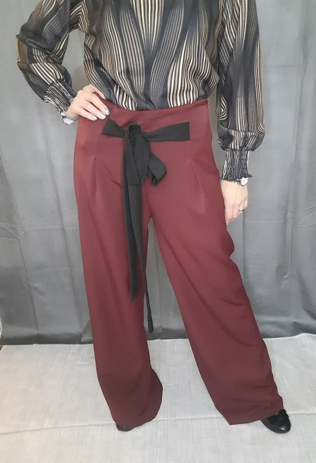 Pantalone Arianna Bordeaux