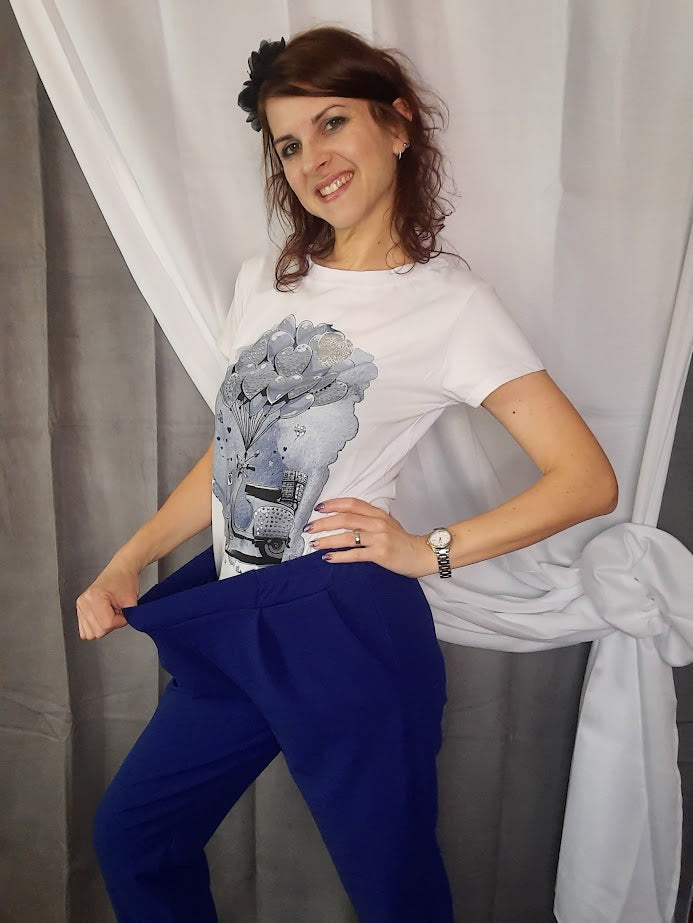 Pantalone Blu Elettrico