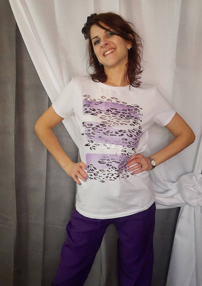 T-shirt Roar viola