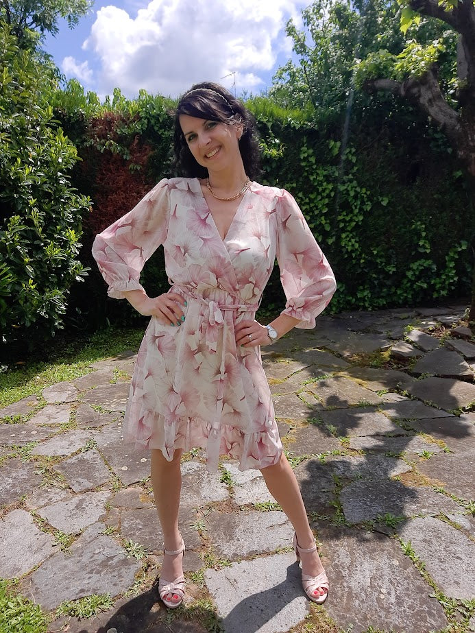 Abito Spring Corto Rosa