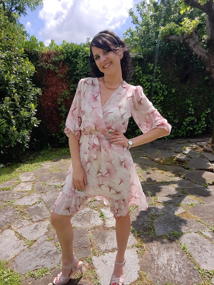 Abito Spring Corto Rosa