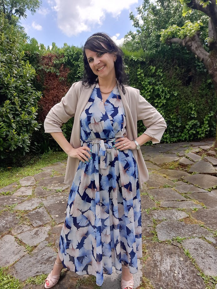 Abito Spring Lungo Blu
