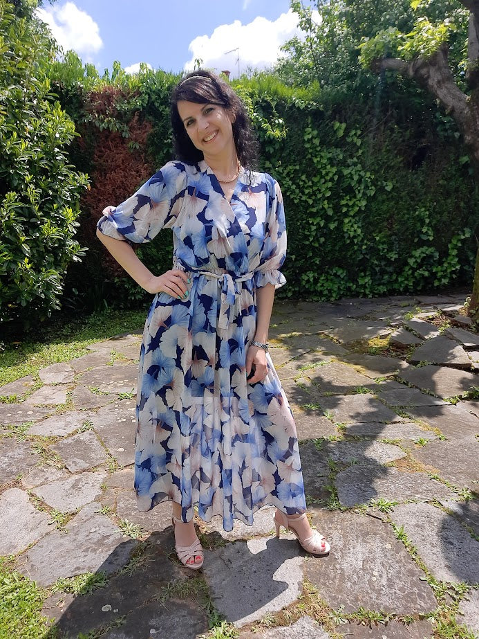 Abito Spring Lungo Blu