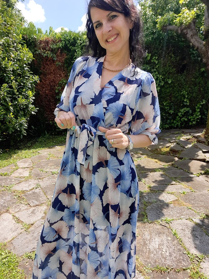 Abito Spring Lungo Blu