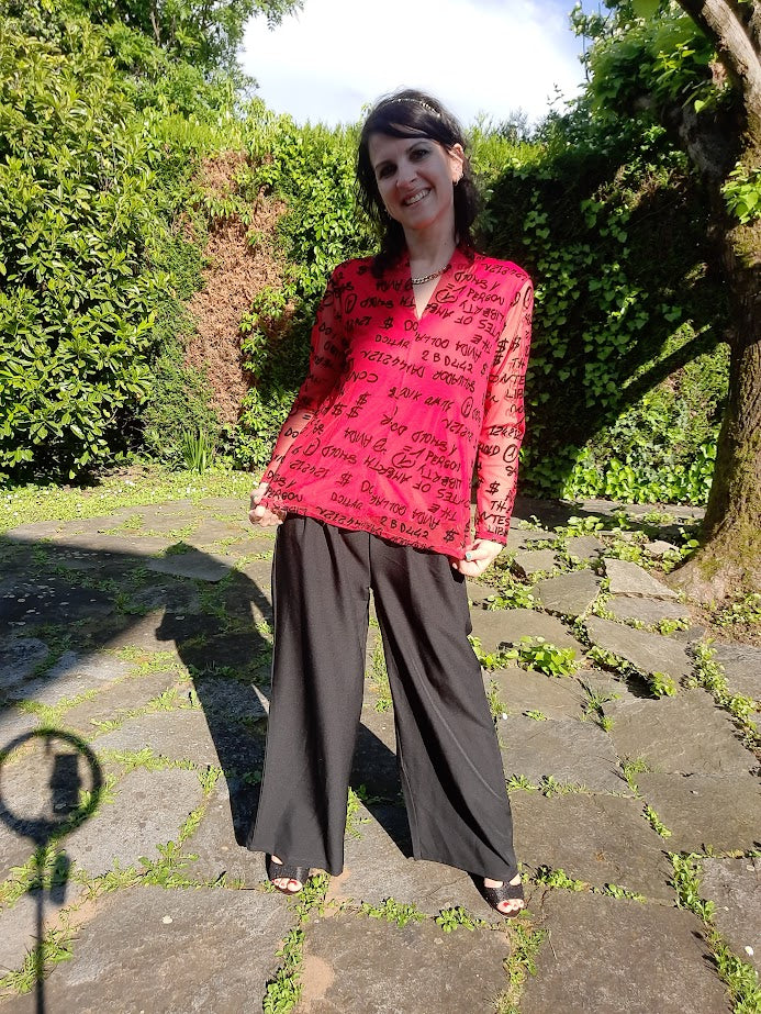 Maglia Scritte Rossa