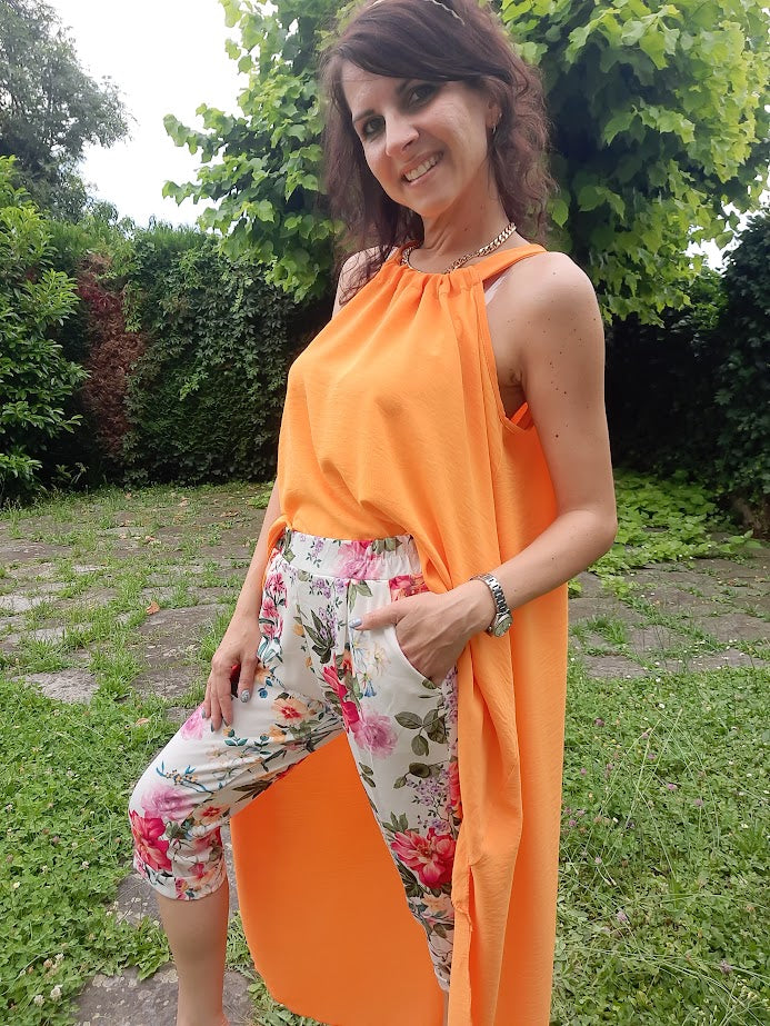 Pantalone Pinocchietto Fiori
