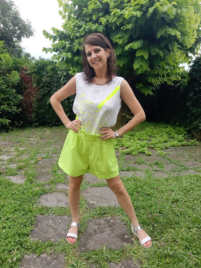 Pantaloncino Caramella Giallo Fluo