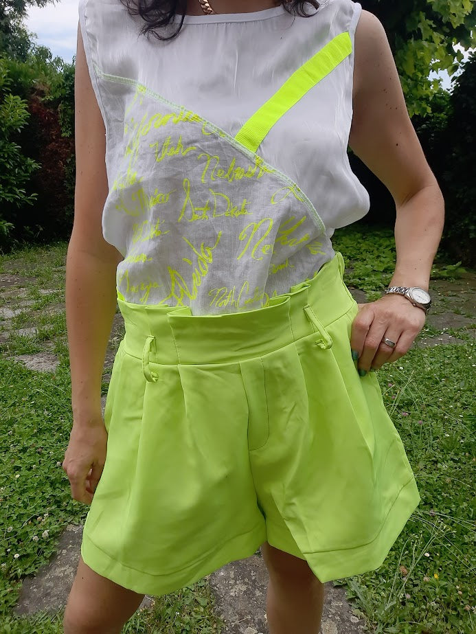 Pantaloncino Caramella Giallo Fluo