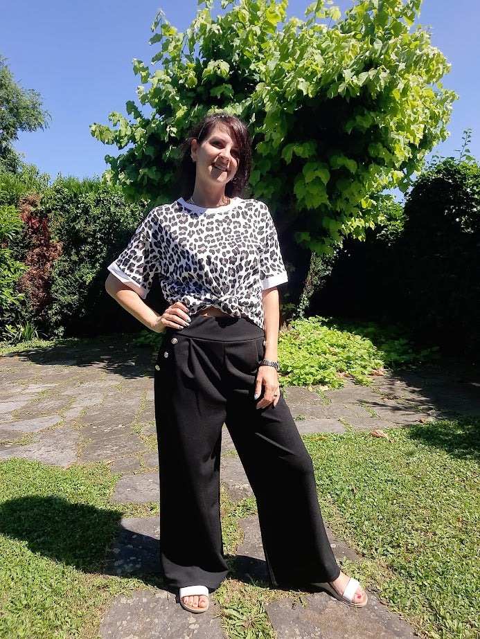 T-shirt Leo Bianca