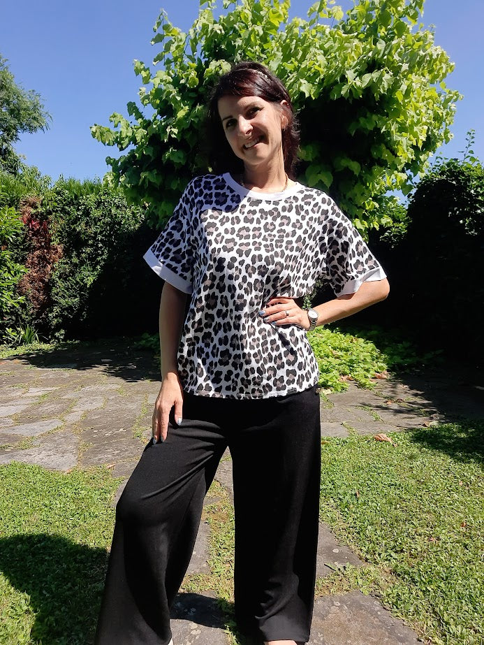 T-shirt Leo Bianca