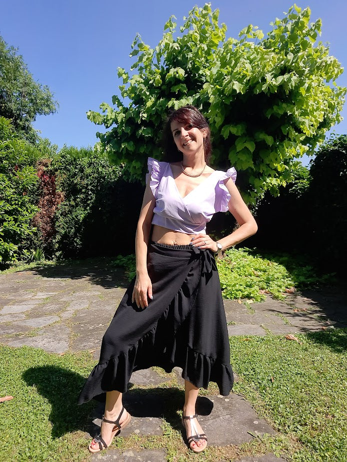 Gonnellina Volant Nera