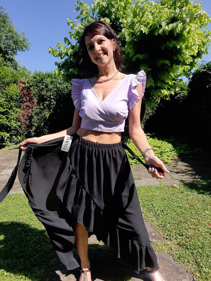 Gonnellina Volant Nera