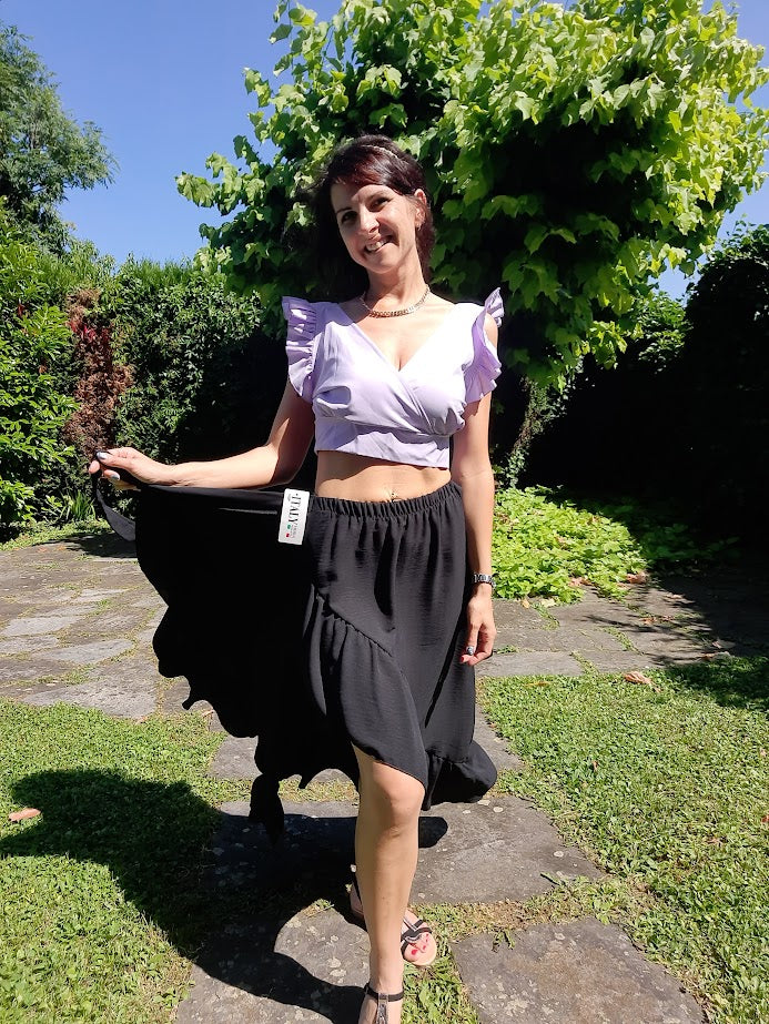 Gonnellina Volant Nera
