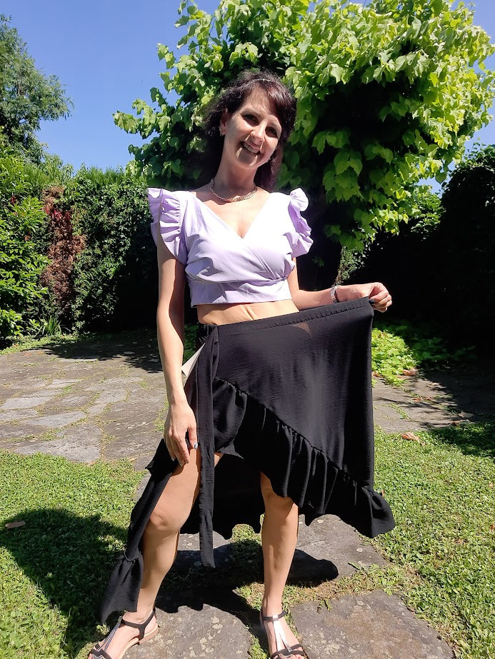 Gonnellina Volant Nera