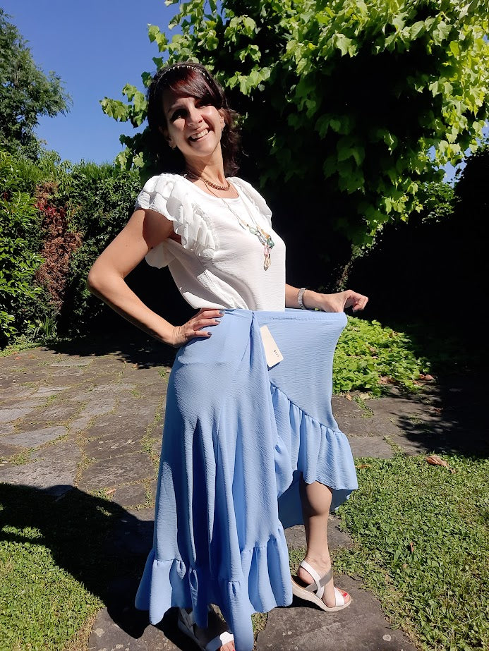 Gonnellina Volant Celeste