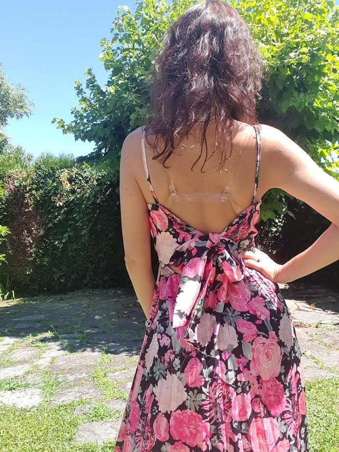 Abito Fiori Rosa