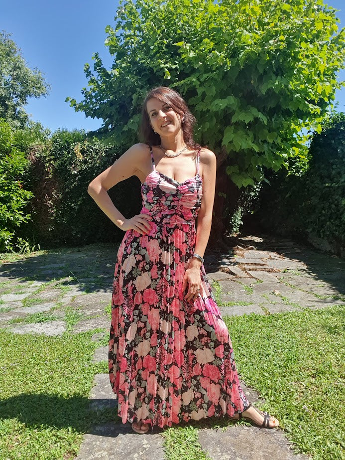 Abito Fiori Rosa