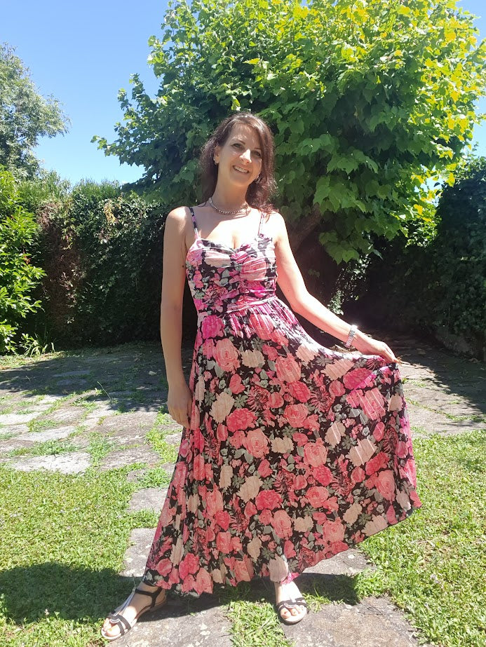 Abito Fiori Rosa