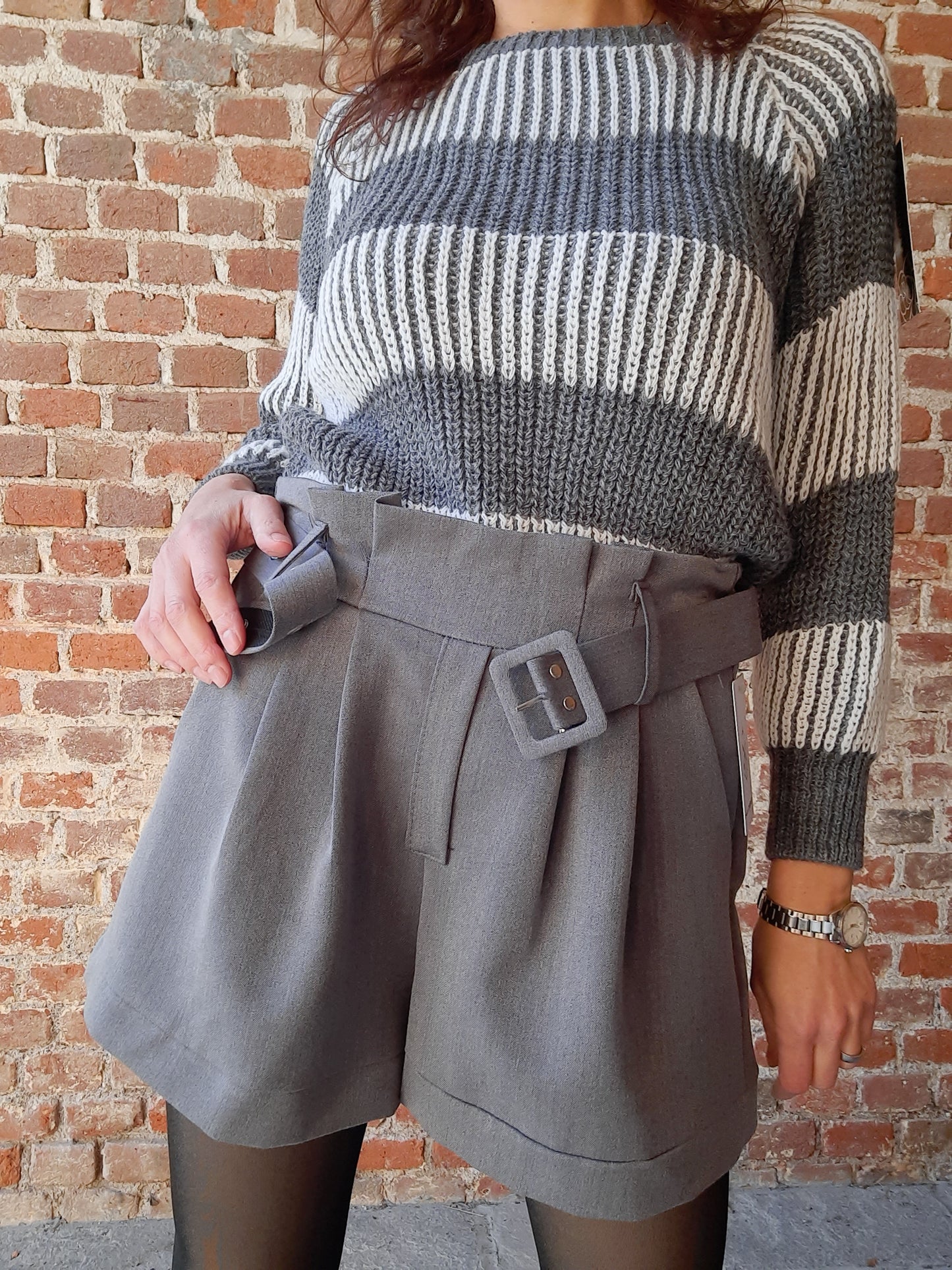 Pantaloncino Emily Grigio