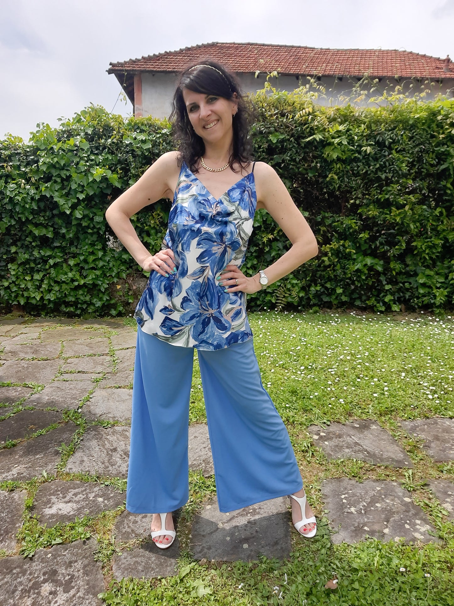 Top Romantico Blu