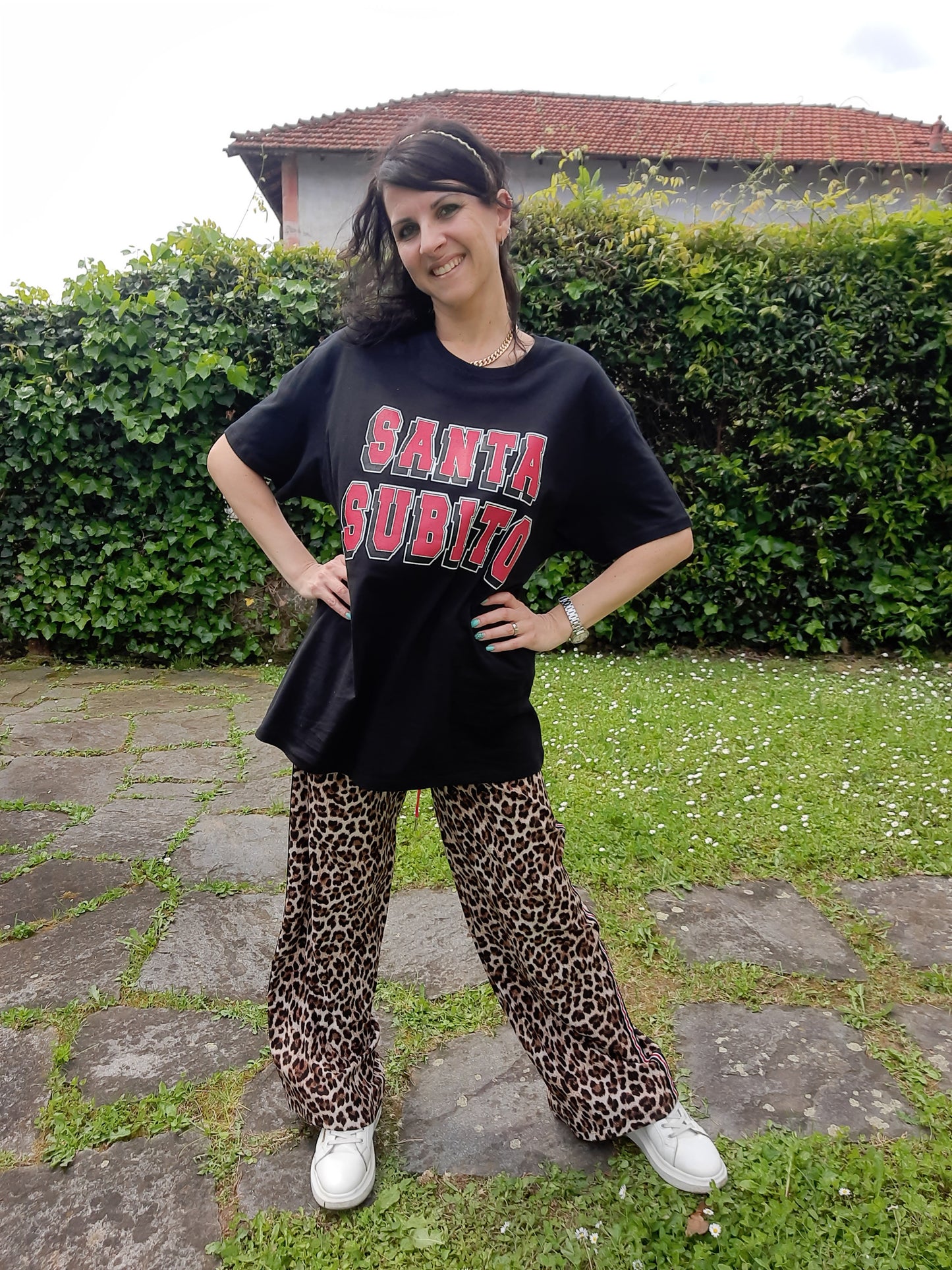 T-shirt Santa Subito Nera