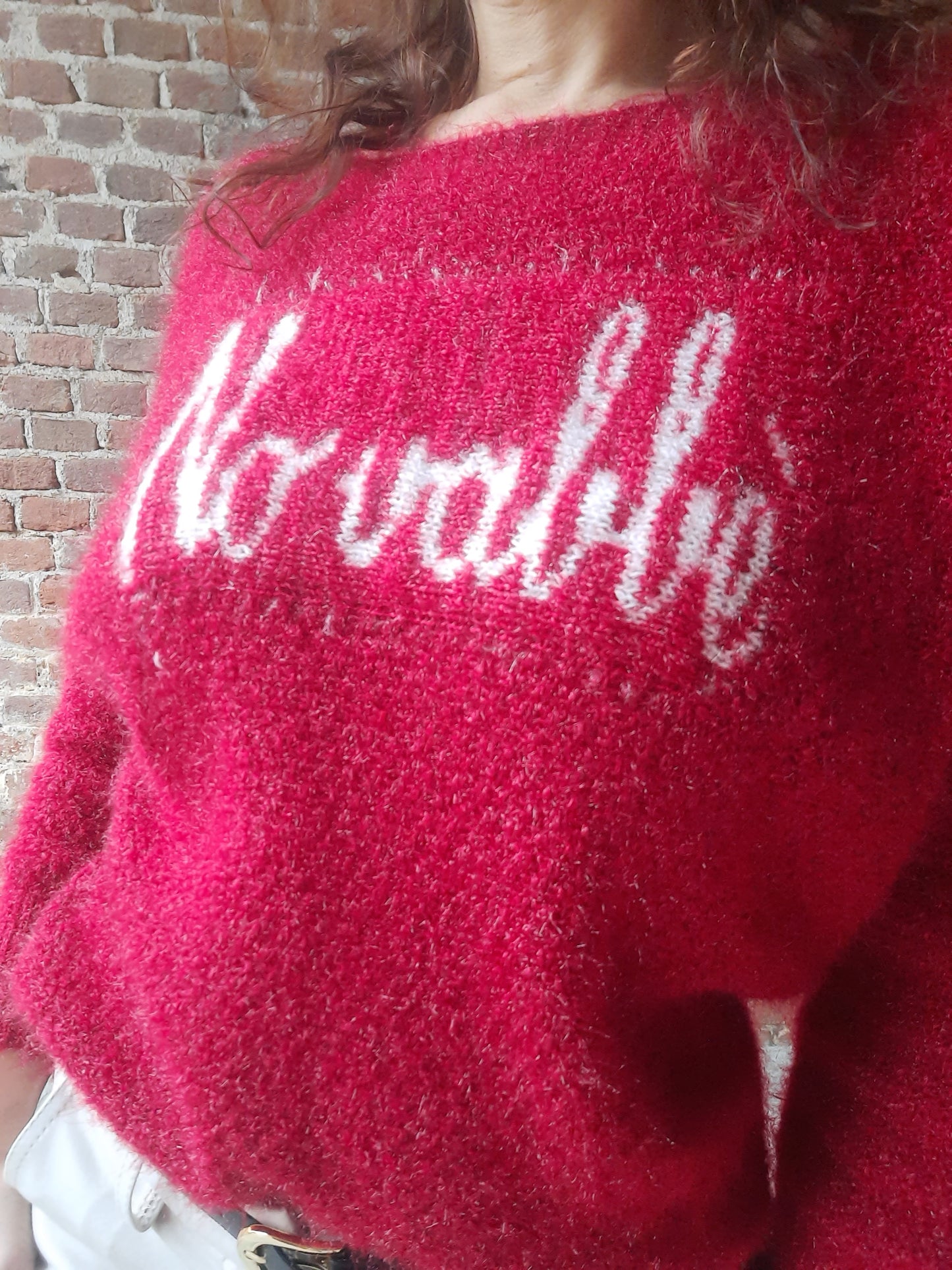 Maglioncino No Vabbè Bordeaux