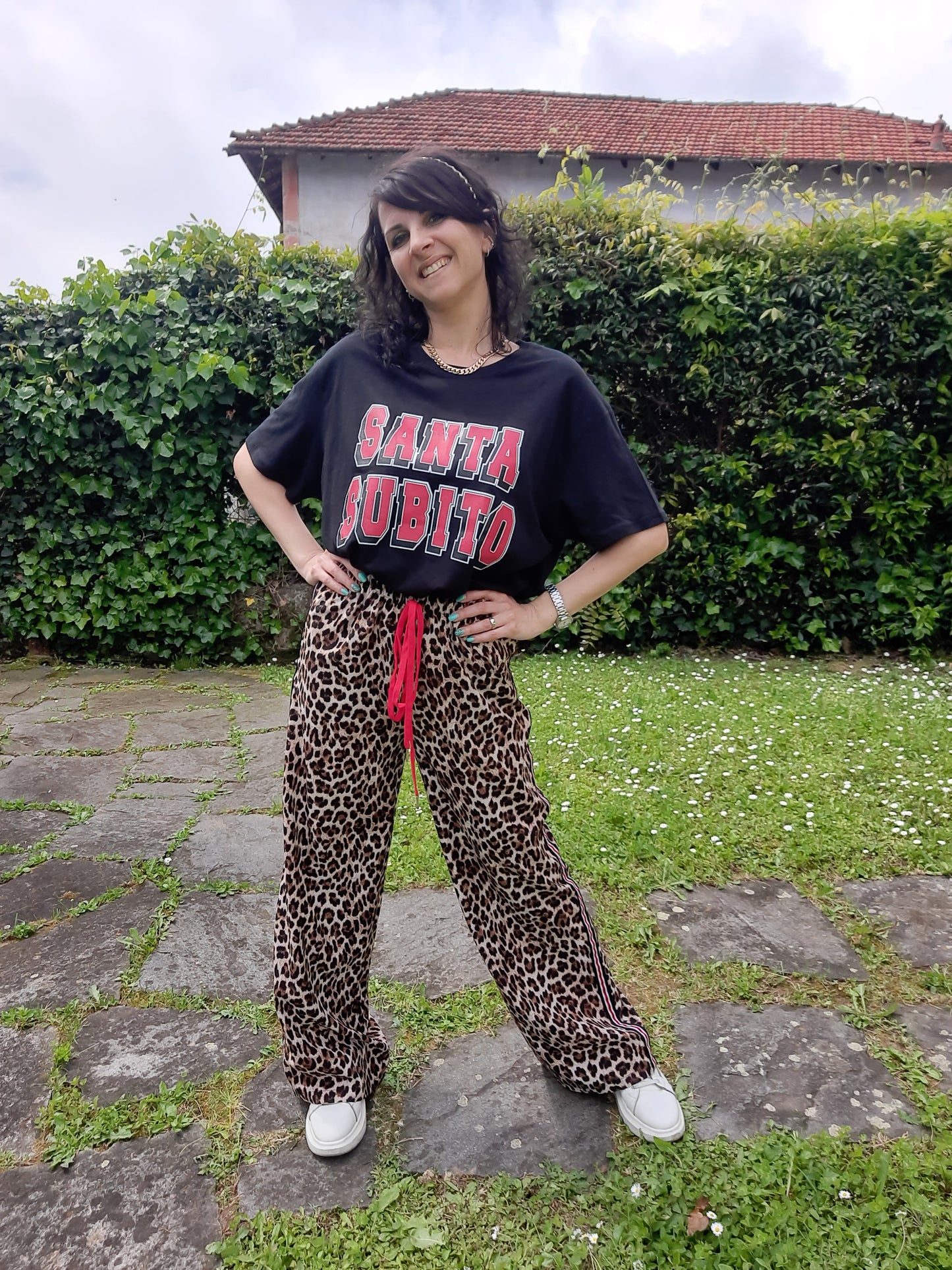 T-shirt Santa Subito Nera