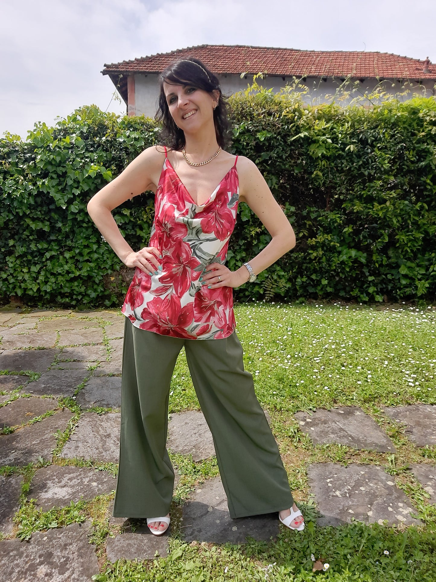 Top Romantico Rosso