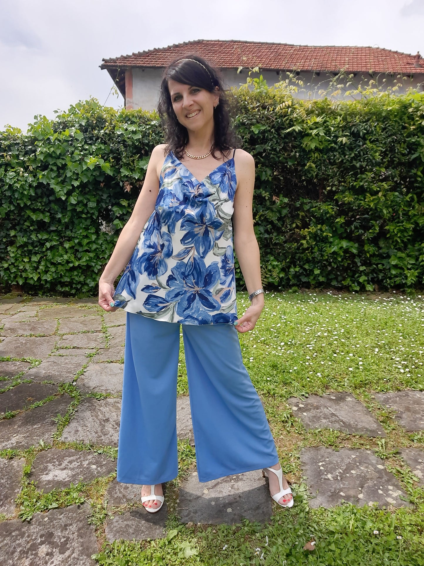 Top Romantico Blu
