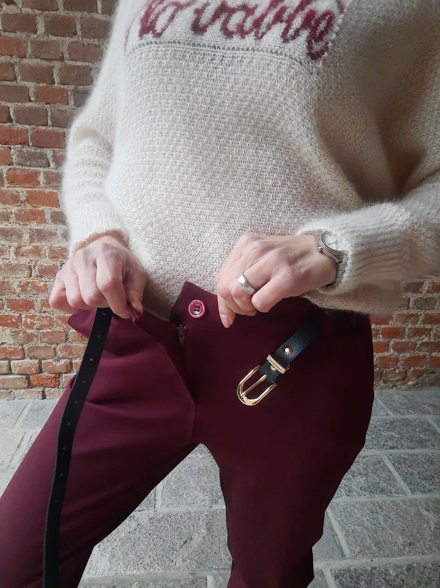 Pantalone Adele Bordeaux