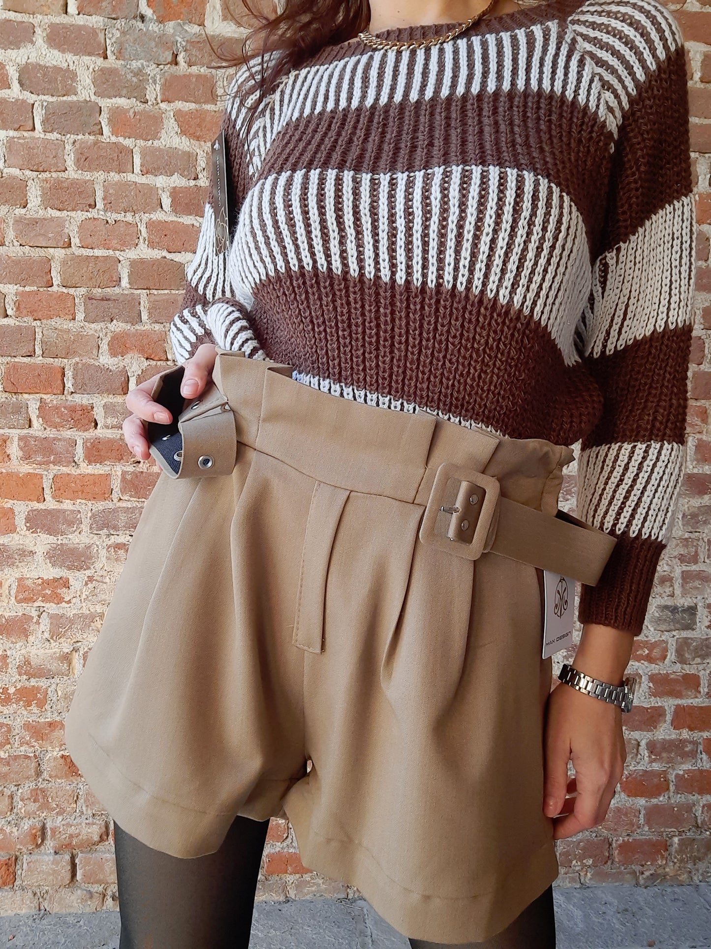 Pantaloncino Emily Caffelatte