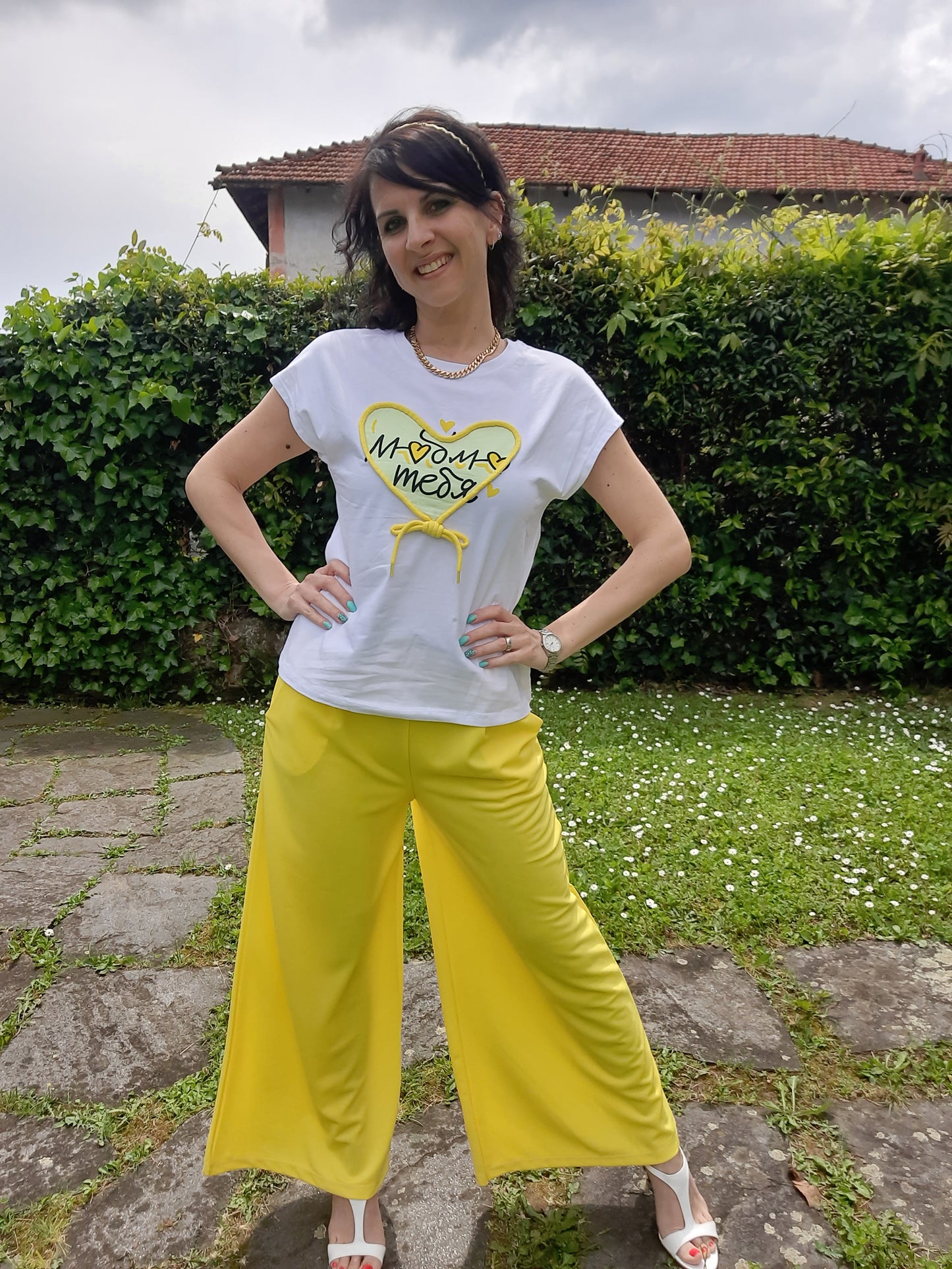 T-shirt Alternativa Cuore Giallo