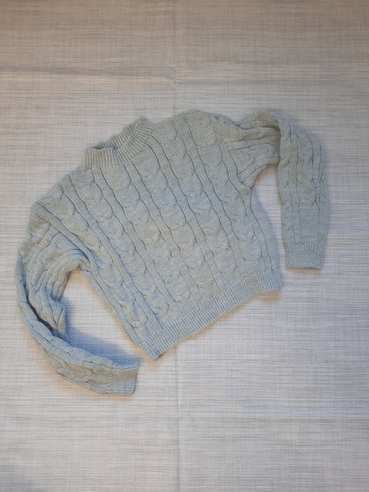 Maglioncino trecce grigio