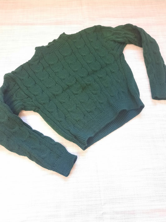 Maglioncino Trecce verde