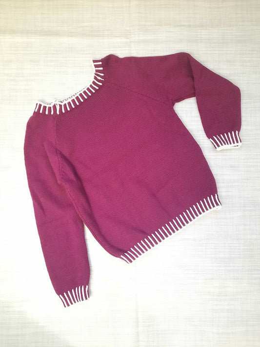 Maglioncino Profilo bordeaux