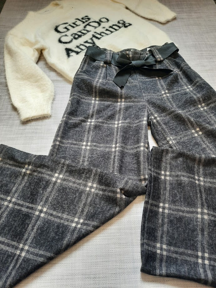 Pantalone Scozia Grigio/Blu