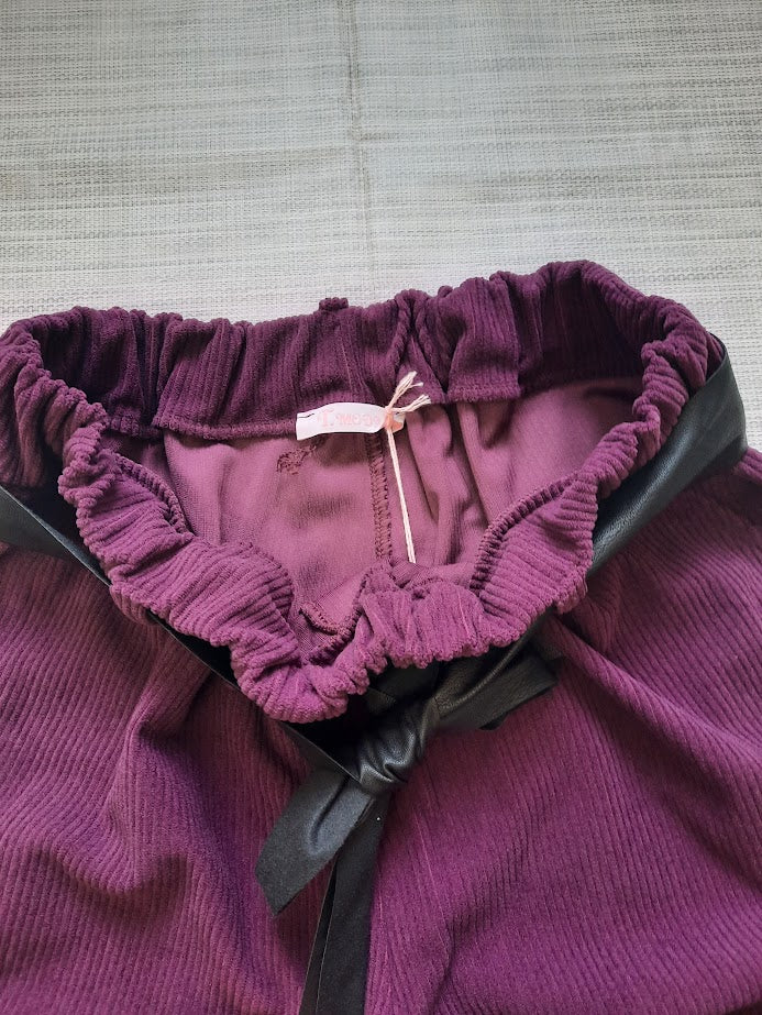 Pantalone Velluto Grande Viola